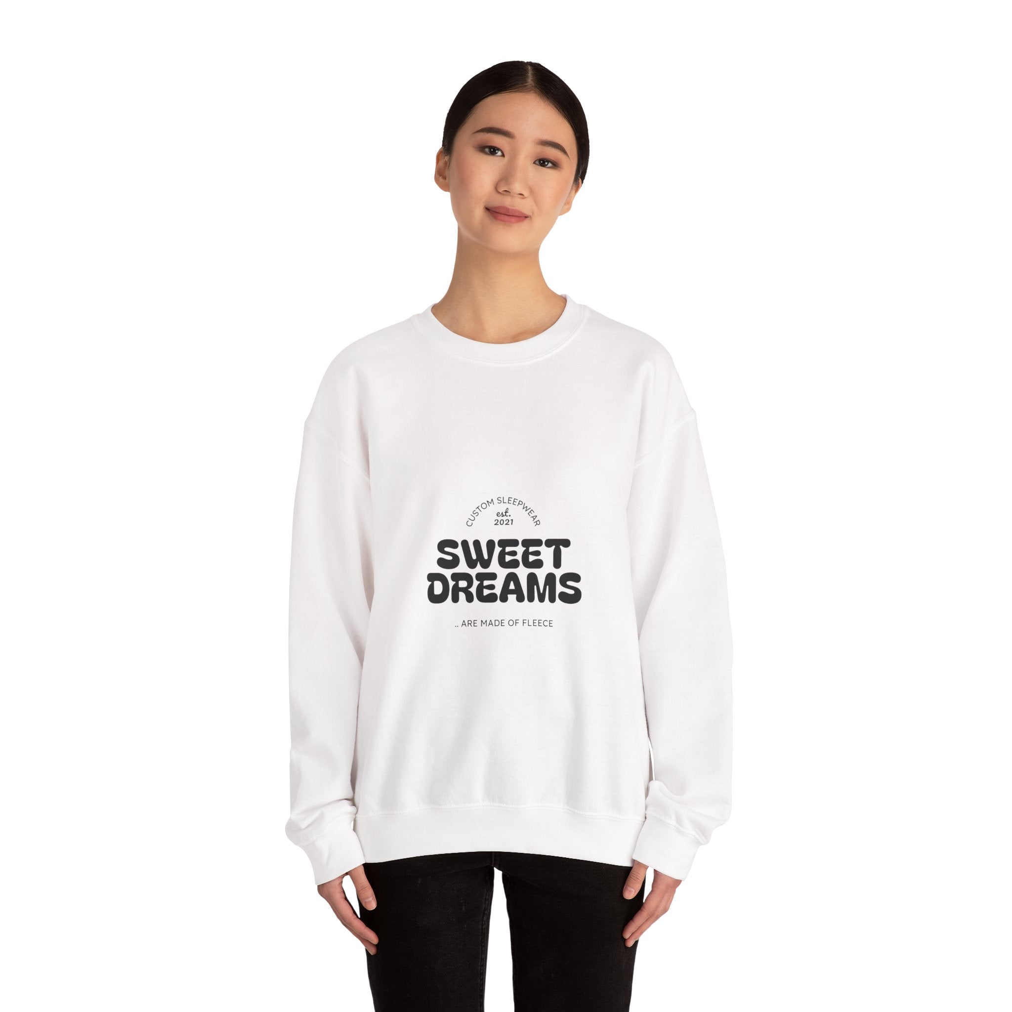 Crewneck Sweatshirt — 'Sweet Dreams' Front & 'Spray and Shine' Street Art Graphic
