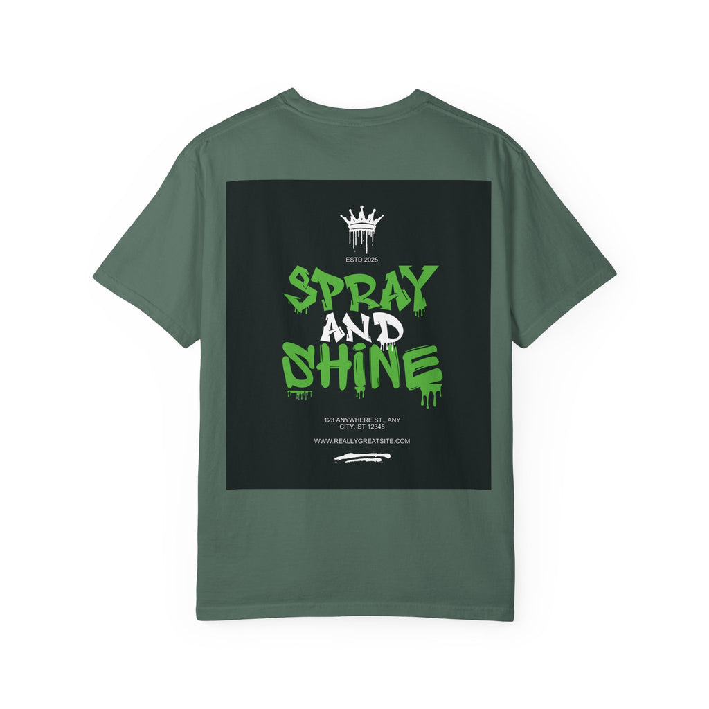 Spray and Shine Graphic T-Shirt — Streetwear Graffiti Tee