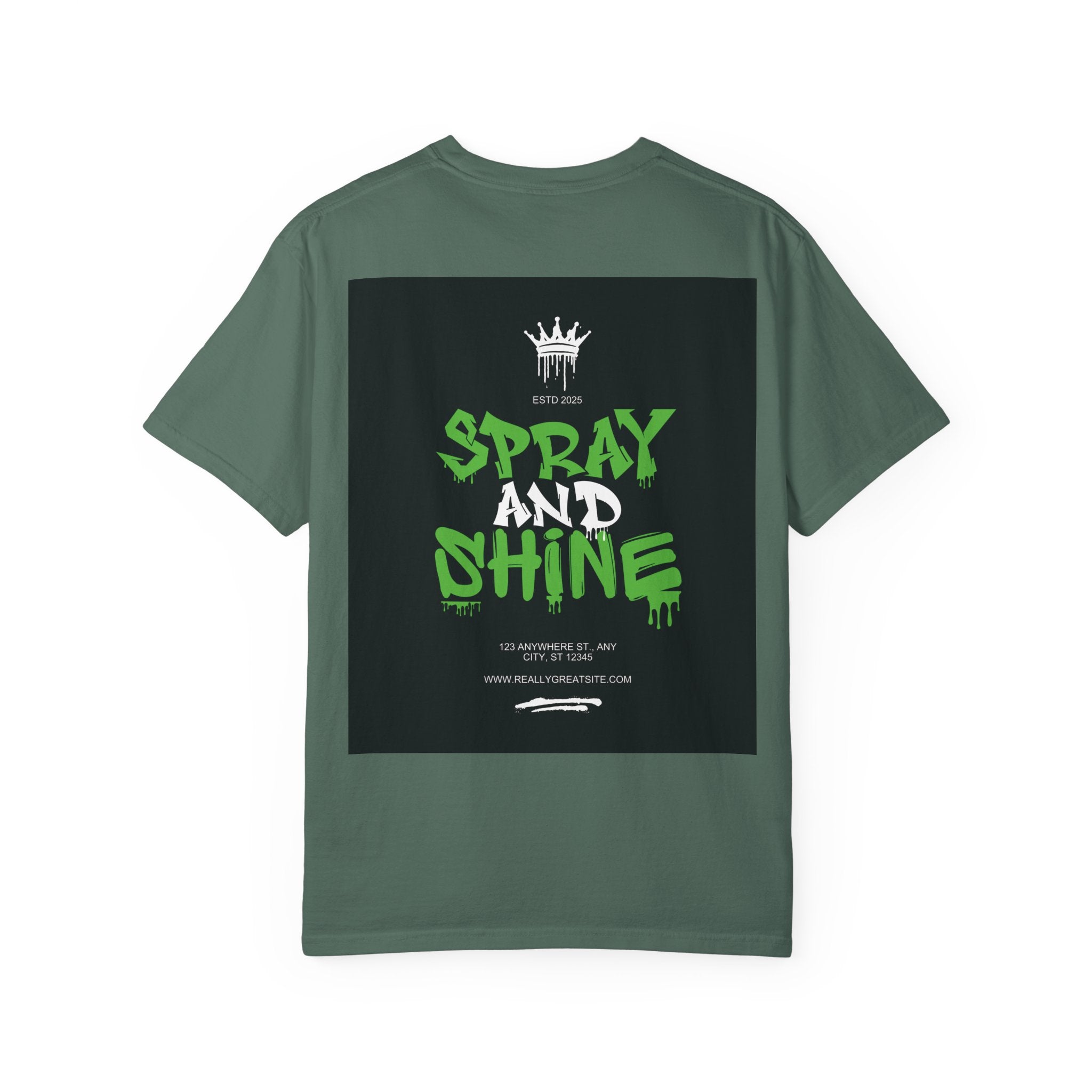 Spray and Shine Graphic T-Shirt — Streetwear Graffiti Tee