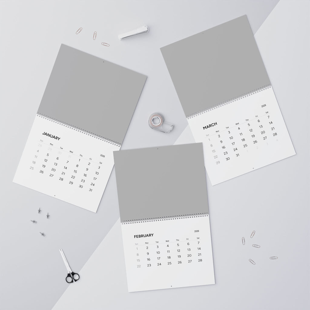 2026 Minimal Wall Calendar – Clean Monthly Planner for Home & Office