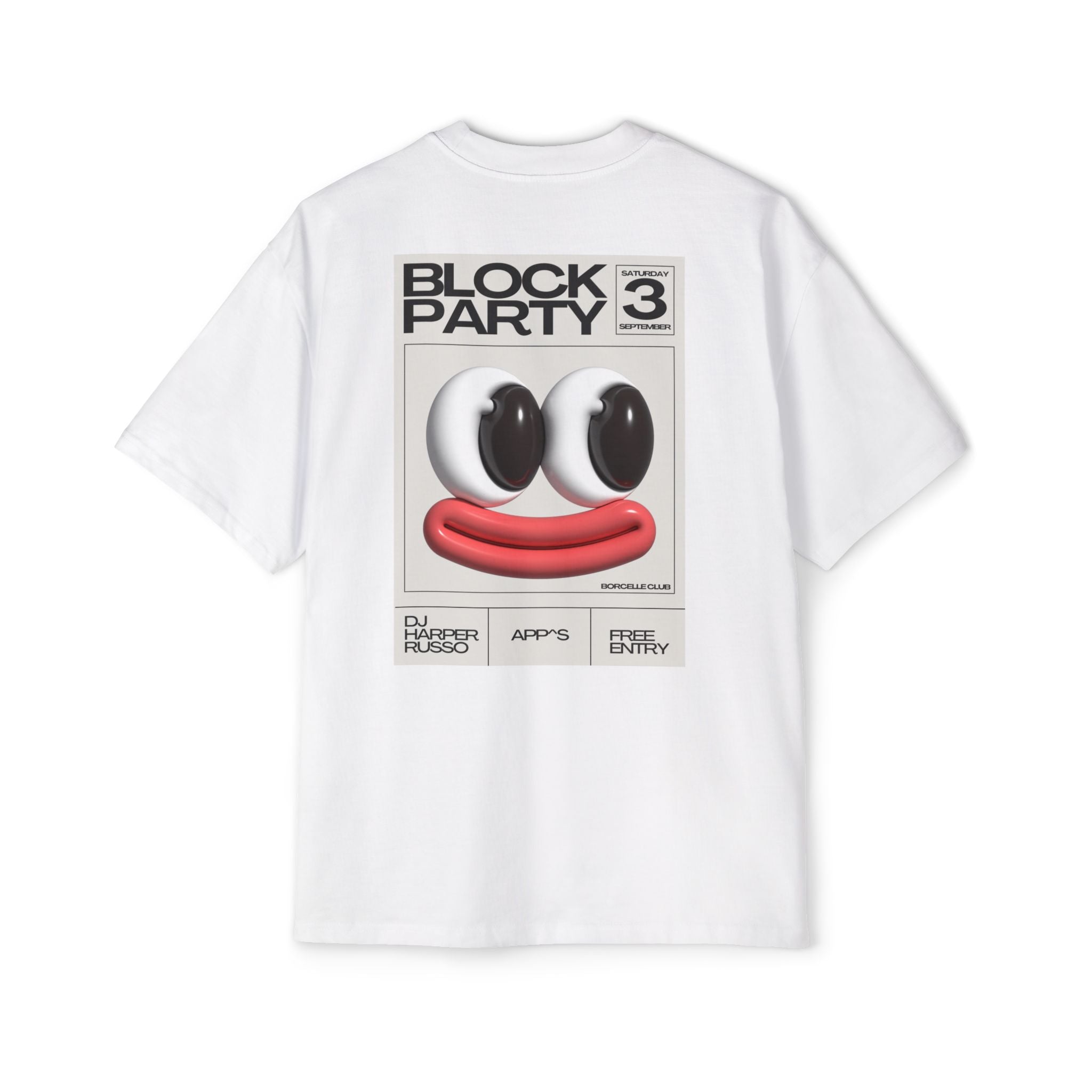Graphic Tee — Trendzz Clothing "google" Front + Block Party 3 Back