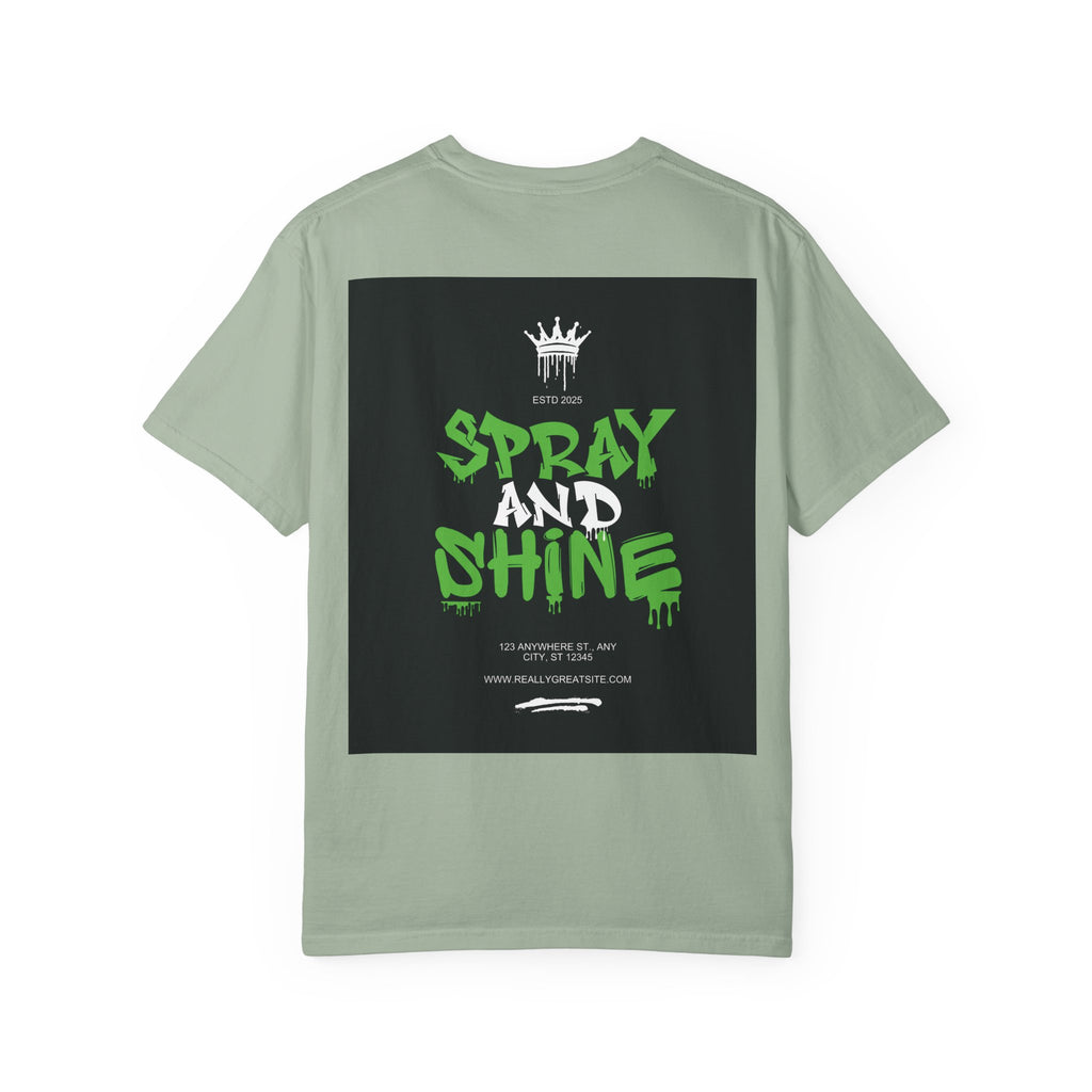 Spray and Shine Graphic T-Shirt — Streetwear Graffiti Tee