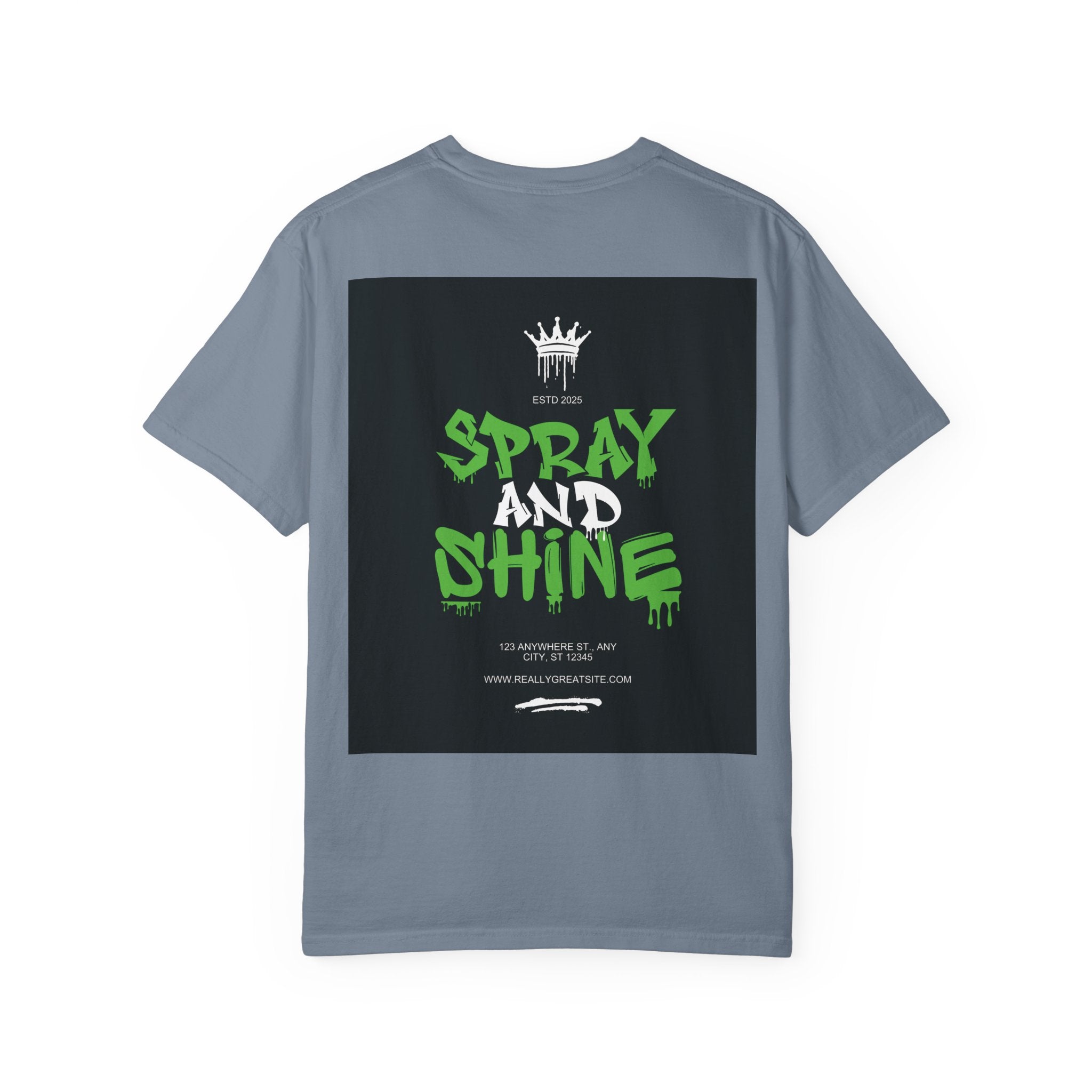 Spray and Shine Graphic T-Shirt — Streetwear Graffiti Tee