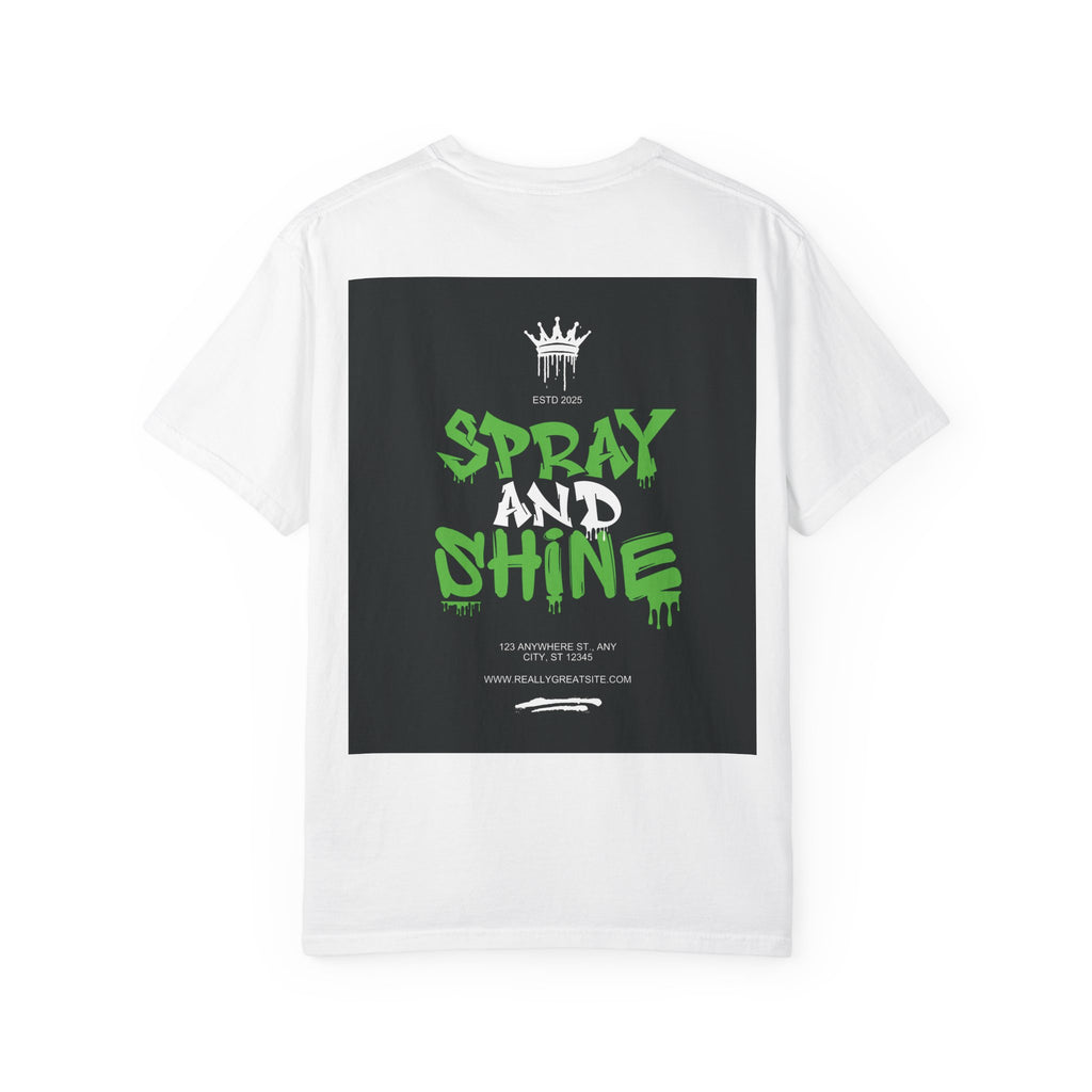 Spray and Shine Graphic T-Shirt — Streetwear Graffiti Tee