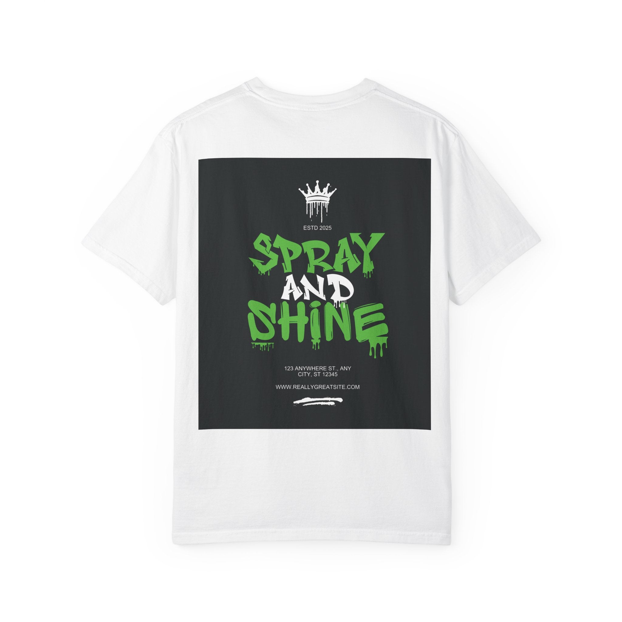 Spray and Shine Graphic T-Shirt — Streetwear Graffiti Tee