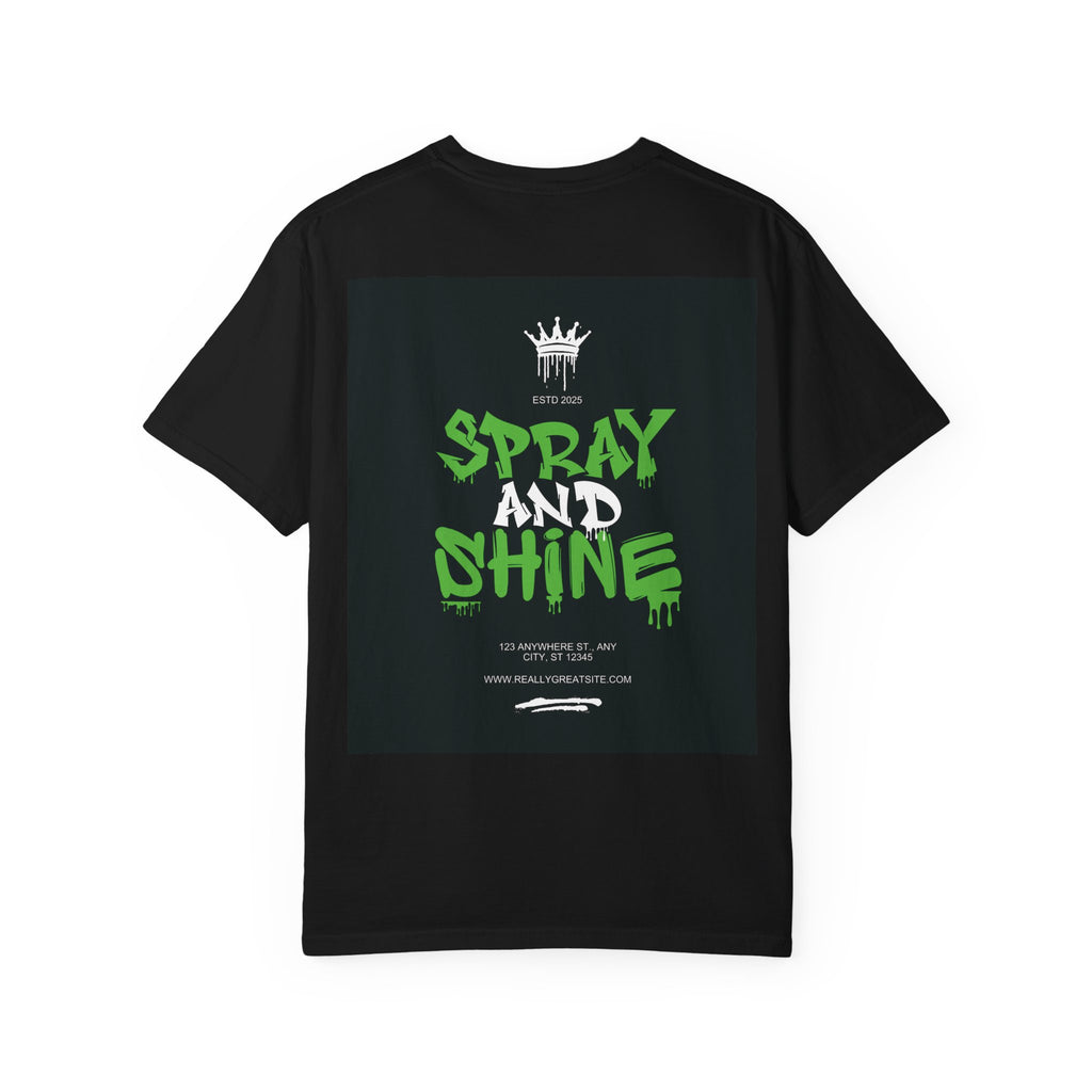 Spray and Shine Graphic T-Shirt — Streetwear Graffiti Tee