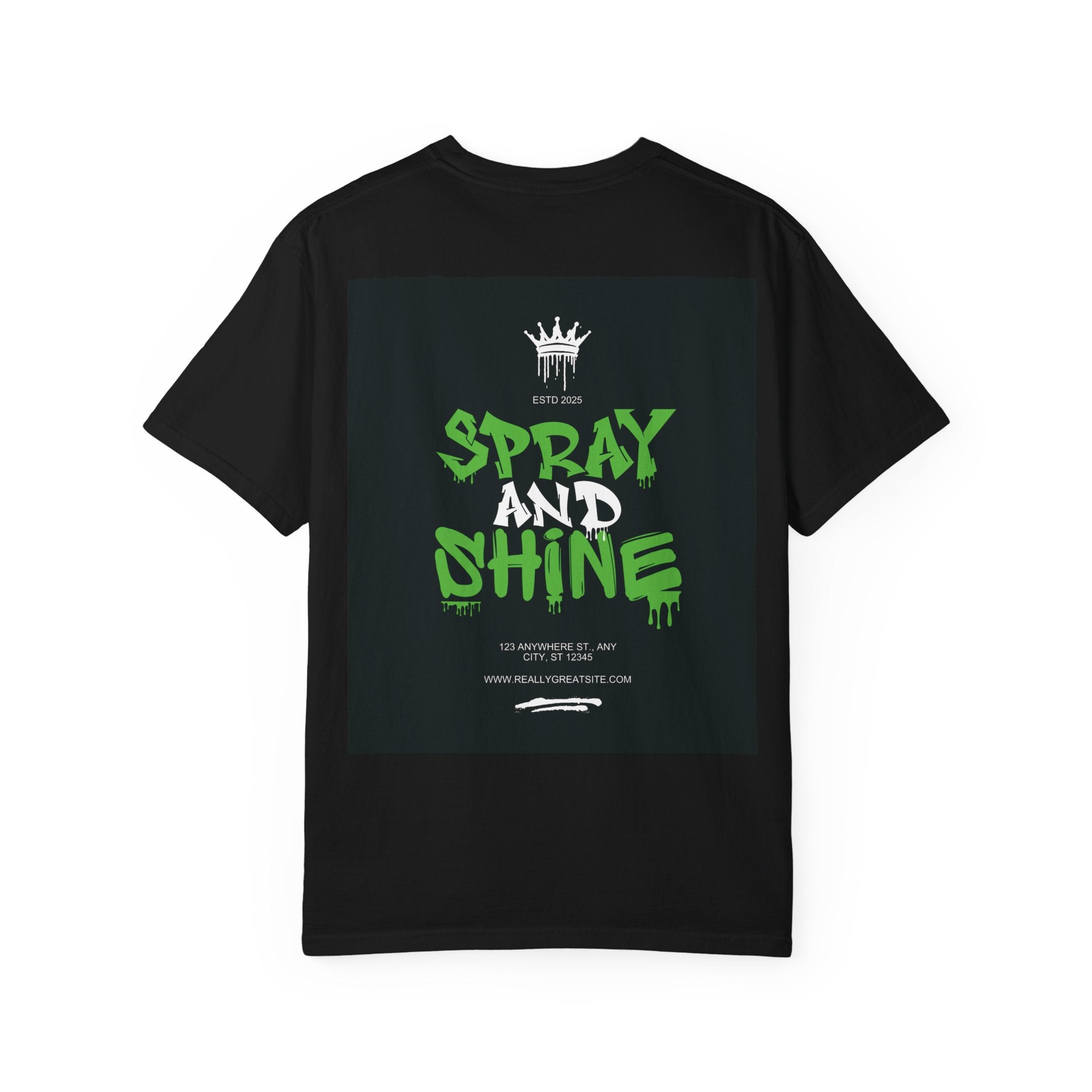 Spray and Shine Graphic T-Shirt — Streetwear Graffiti Tee