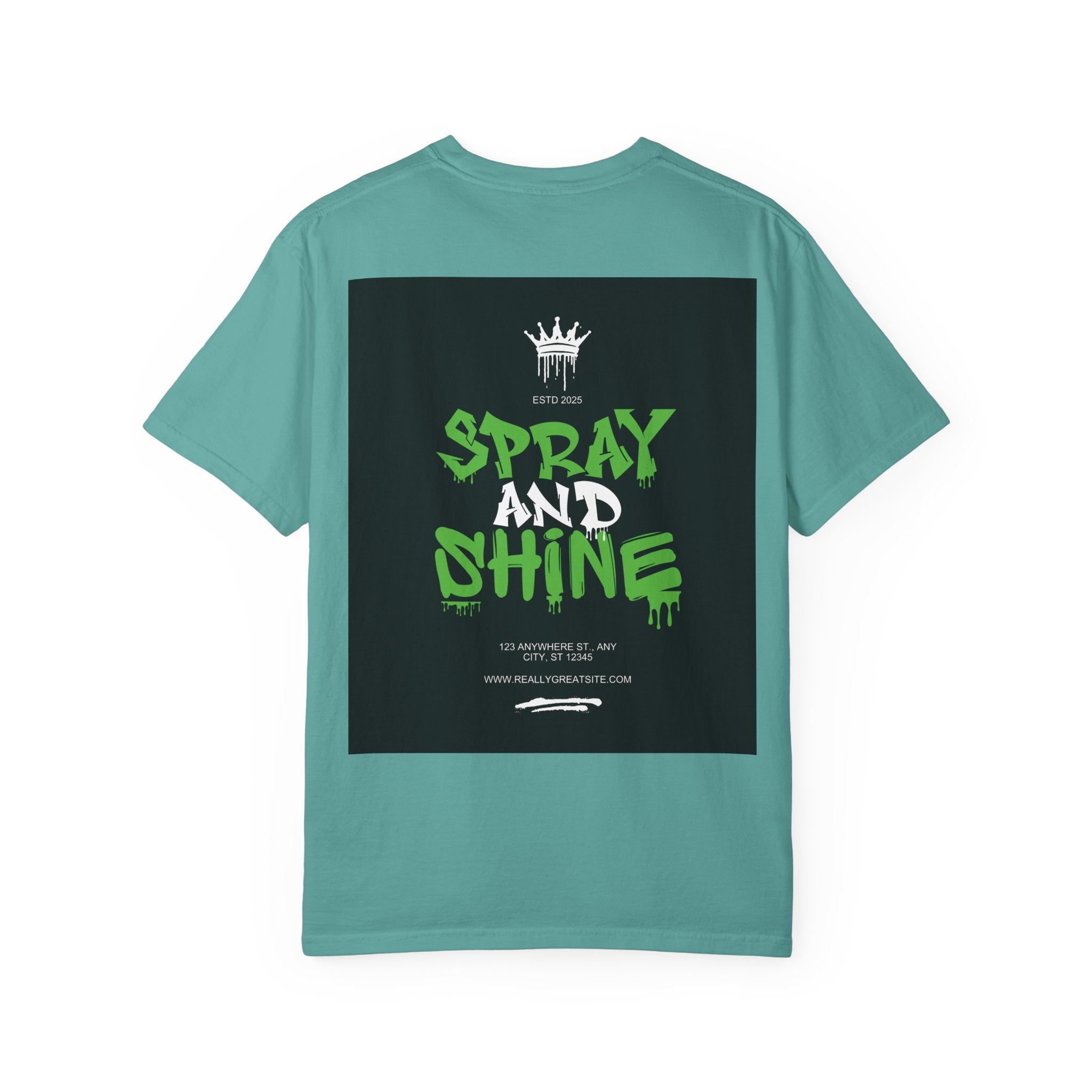 Spray and Shine Graphic T-Shirt — Streetwear Graffiti Tee
