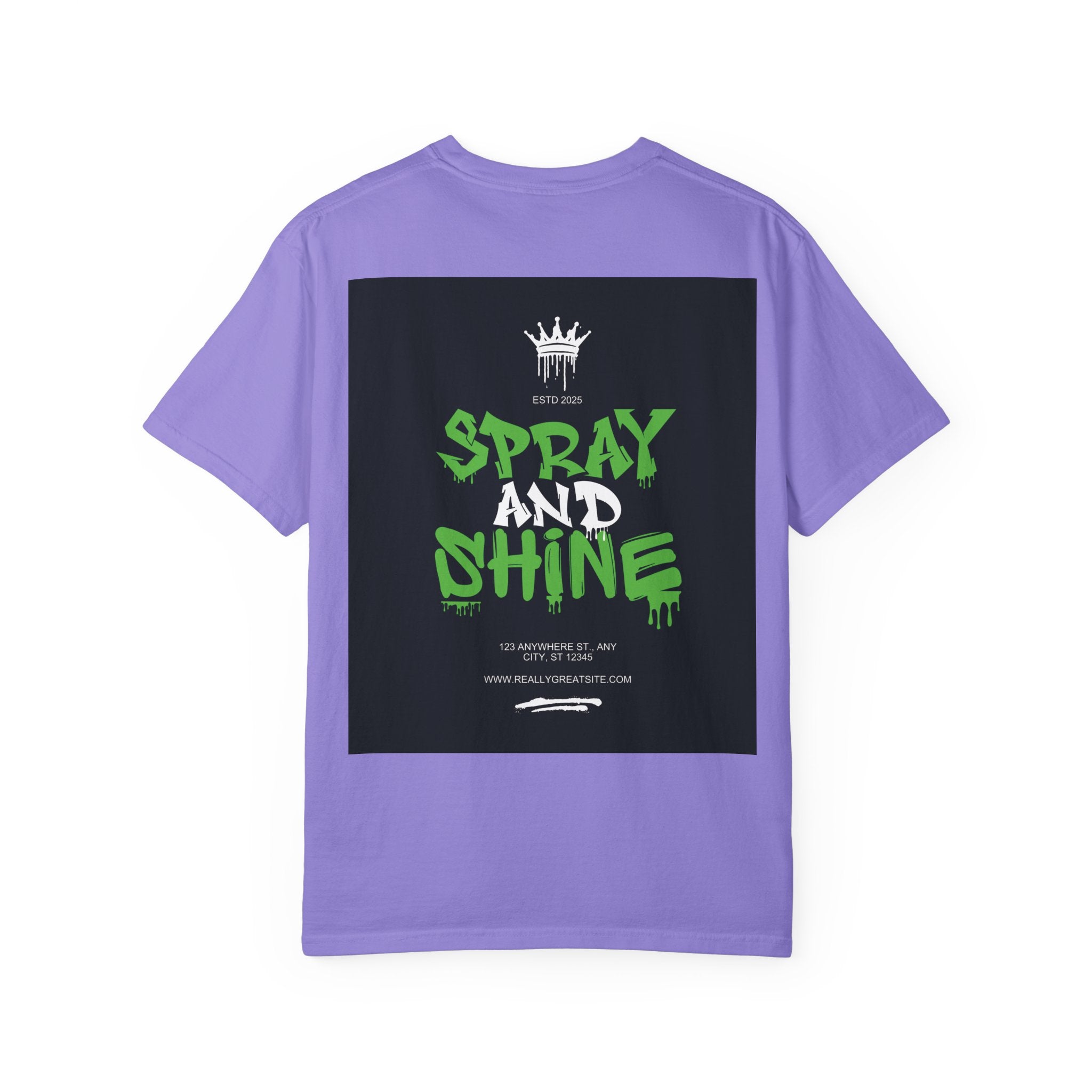 Spray and Shine Graphic T-Shirt — Streetwear Graffiti Tee