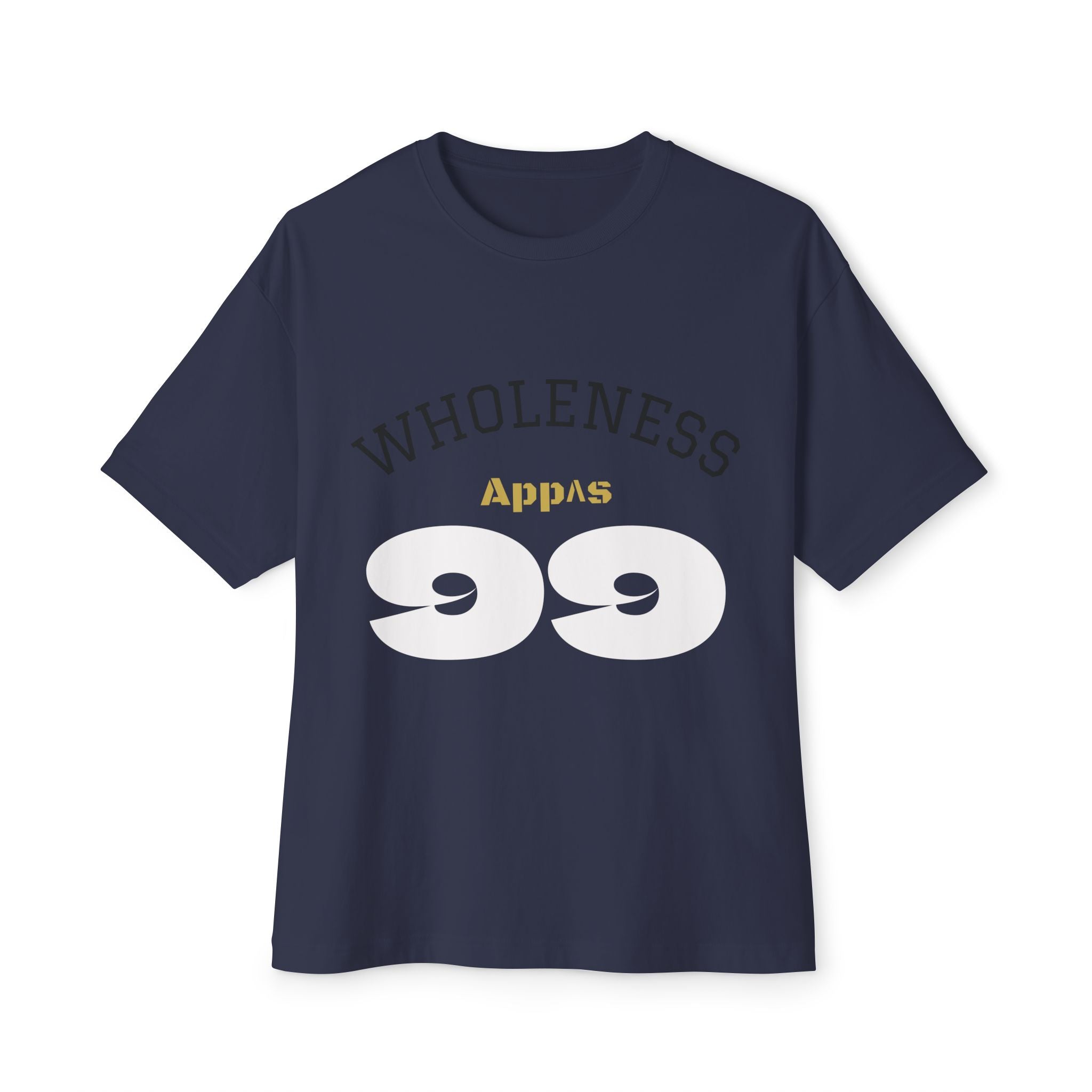 Boxy Tee — “WHOLENESS” Front & DARK Skull Smoke Graphic