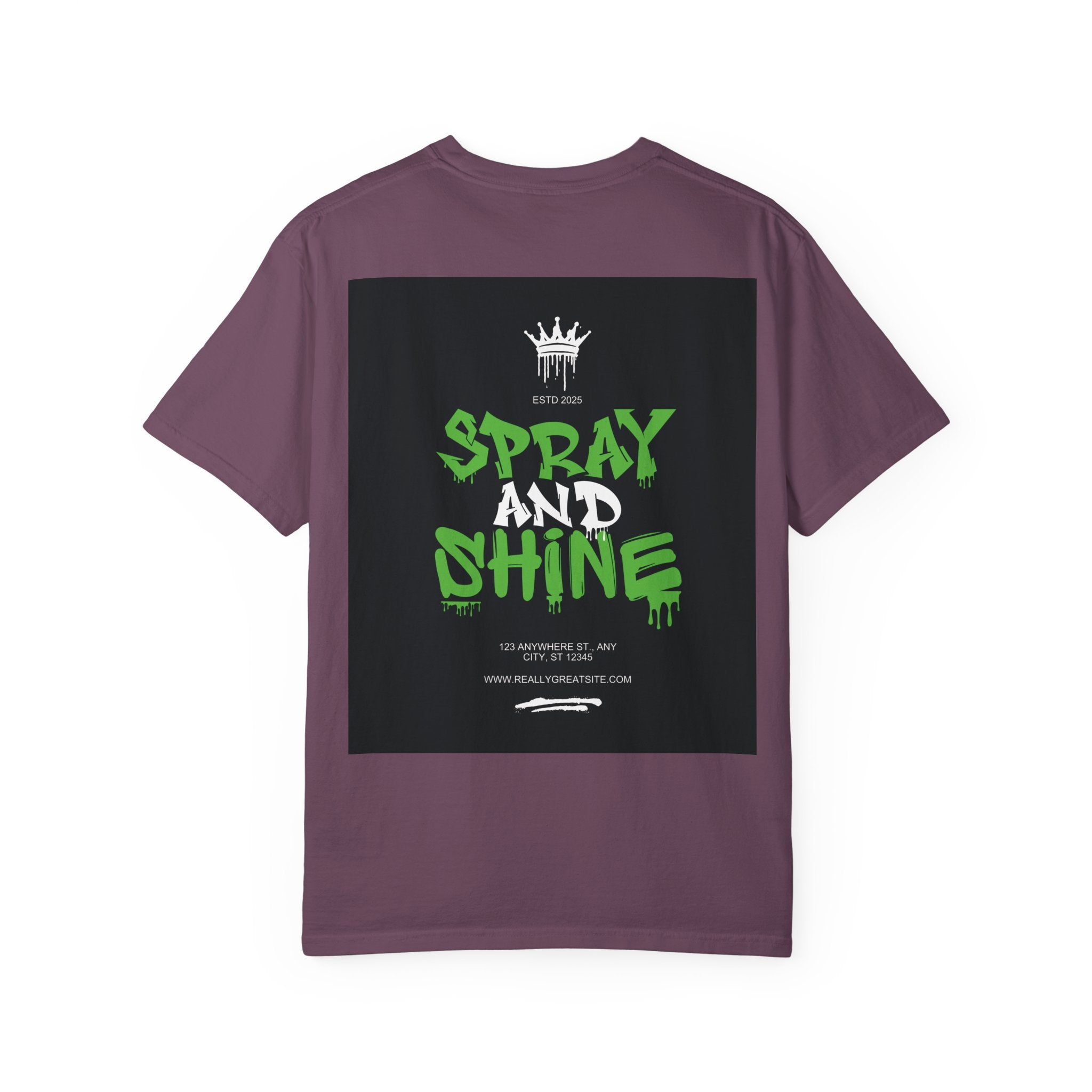Spray and Shine Graphic T-Shirt — Streetwear Graffiti Tee