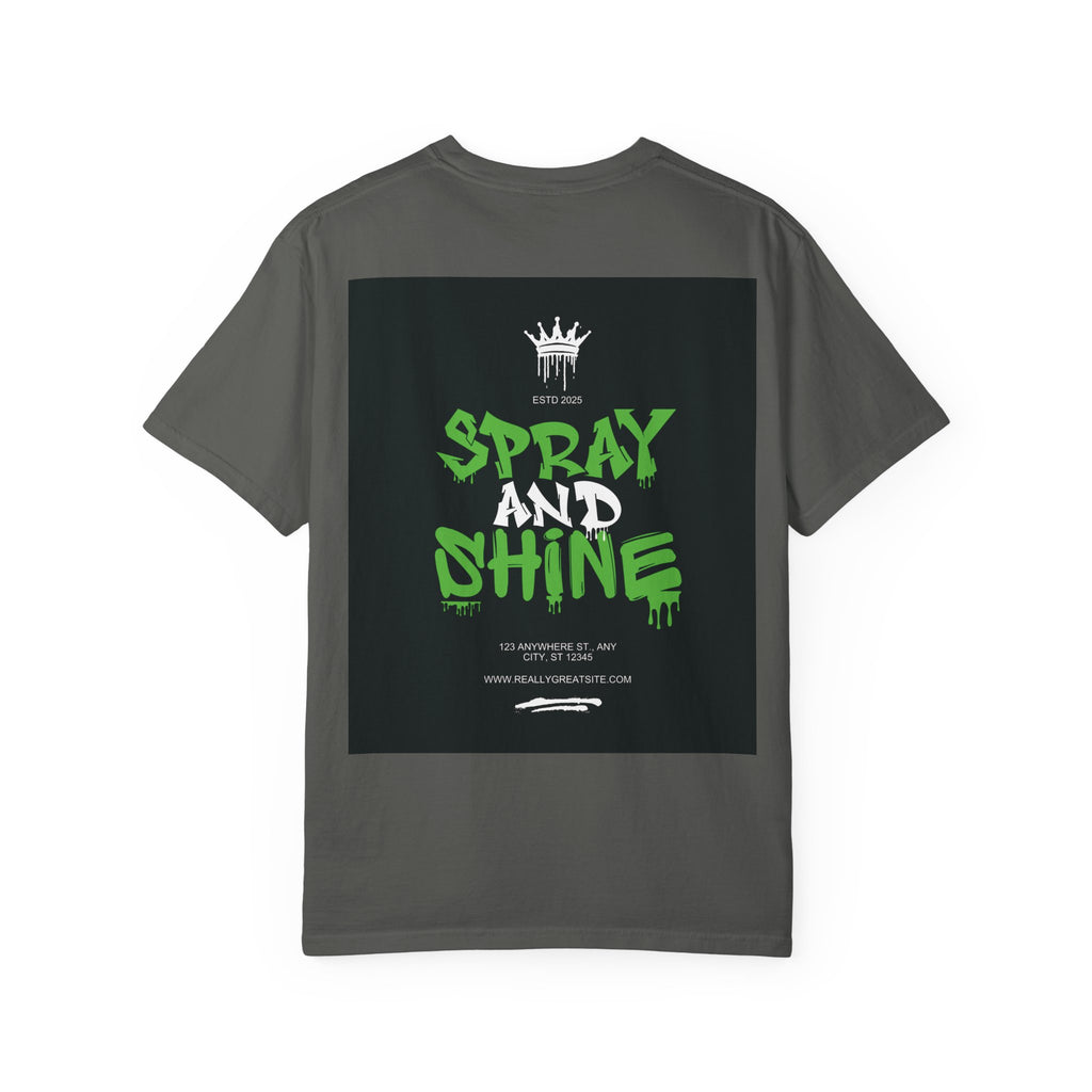 Spray and Shine Graphic T-Shirt — Streetwear Graffiti Tee